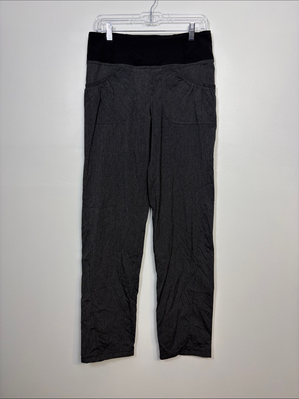 PrAna Womens Summit Pant Size Medium Gray Stretch Climb Hike Outdoor Pockets